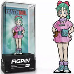FiGPiN Classic Dragonball Bulma #553 collectible figure by THE MIGHTY HOBBY SHOP on a display stand