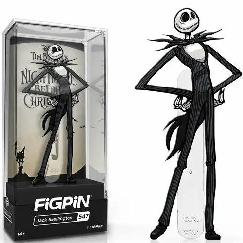 FiGPiN #547 Jack Skellington collectible figure from The Nightmare Before Christmas, featuring detailed design and iconic character pose.