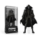 Spider-Man Noir FiGPiN enamel pin from Into the Spider-Verse, featuring detailed black and white Spider-Man character design.