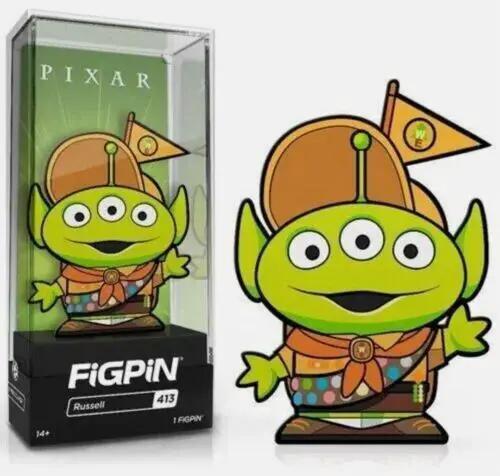 Disney Pixar Alien Remix FiGPiN enamel pin featuring Alien Russell in a hard case, collectible toy from THE MIGHTY HOBBY SHOP.