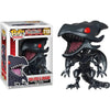 Funko Pop! Vinyl figure of Yu-Gi-Oh! Red-Eyes Black Dragon, collectible toy with detailed black and red design, #718.