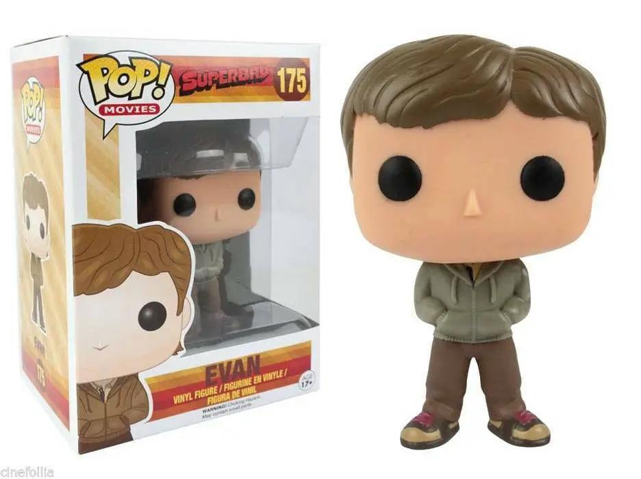 Vinyl Funko Pop! figure of Evan from Superbad, vaulted edition, featuring detailed character design and vibrant colors.