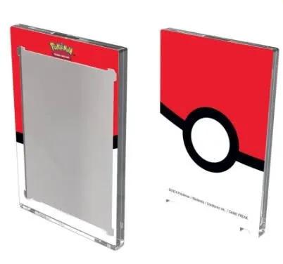 Ultra Pro 35PT UV One-Touch Magnetic Poke Ball holder for collectible cards, featuring a secure magnetic closure and transparent design.