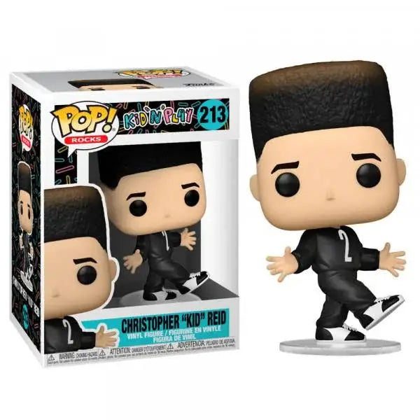 Pop! Rocks Kid 'N Play Christopher Kid Reid figure from THE MIGHTY HOBBY SHOP, showing a stylized vinyl figure with colorful details.
