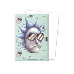 Brushed art sleeves featuring Cool Rick from Rick & Morty, standard size, with colorful character design on durable sleeves.