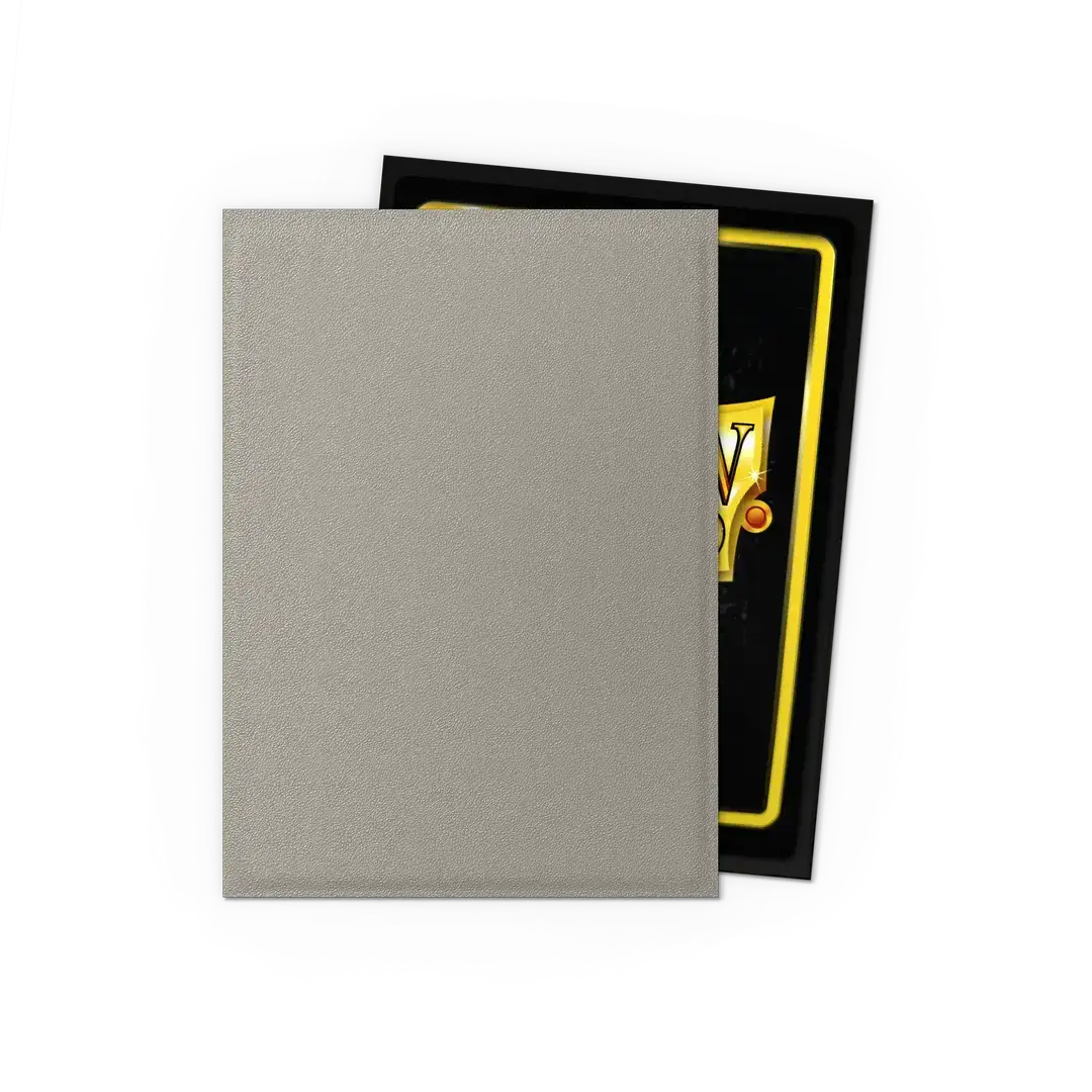 Matte white Crypt Standard Size Dual Sleeves for trading cards, designed by THE MIGHTY HOBBY SHOP.
