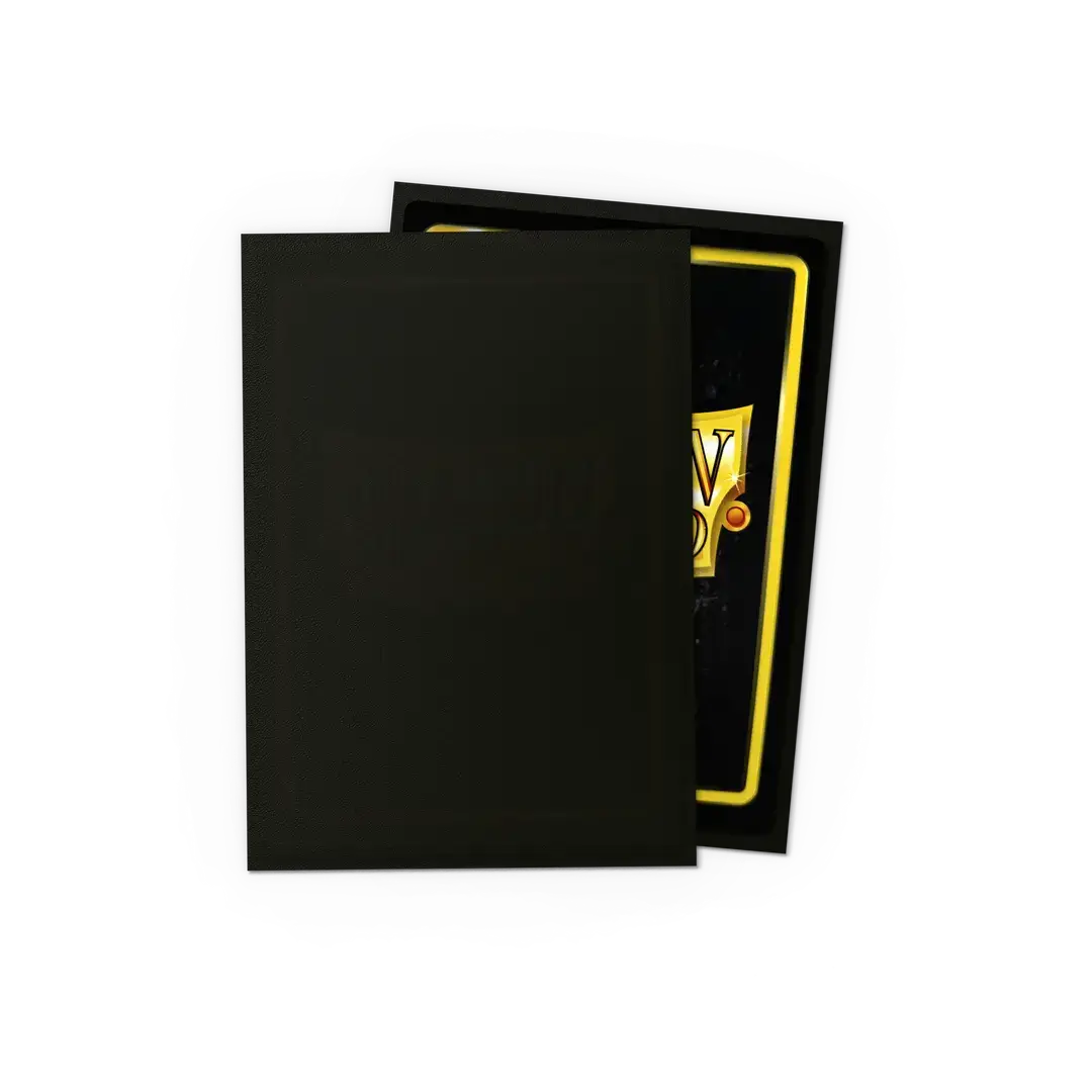 Japanese size matte sleeves for trading cards, branded THE MIGHTY HOBBY SHOP, shown with the sleeves' smooth, matte finish.
