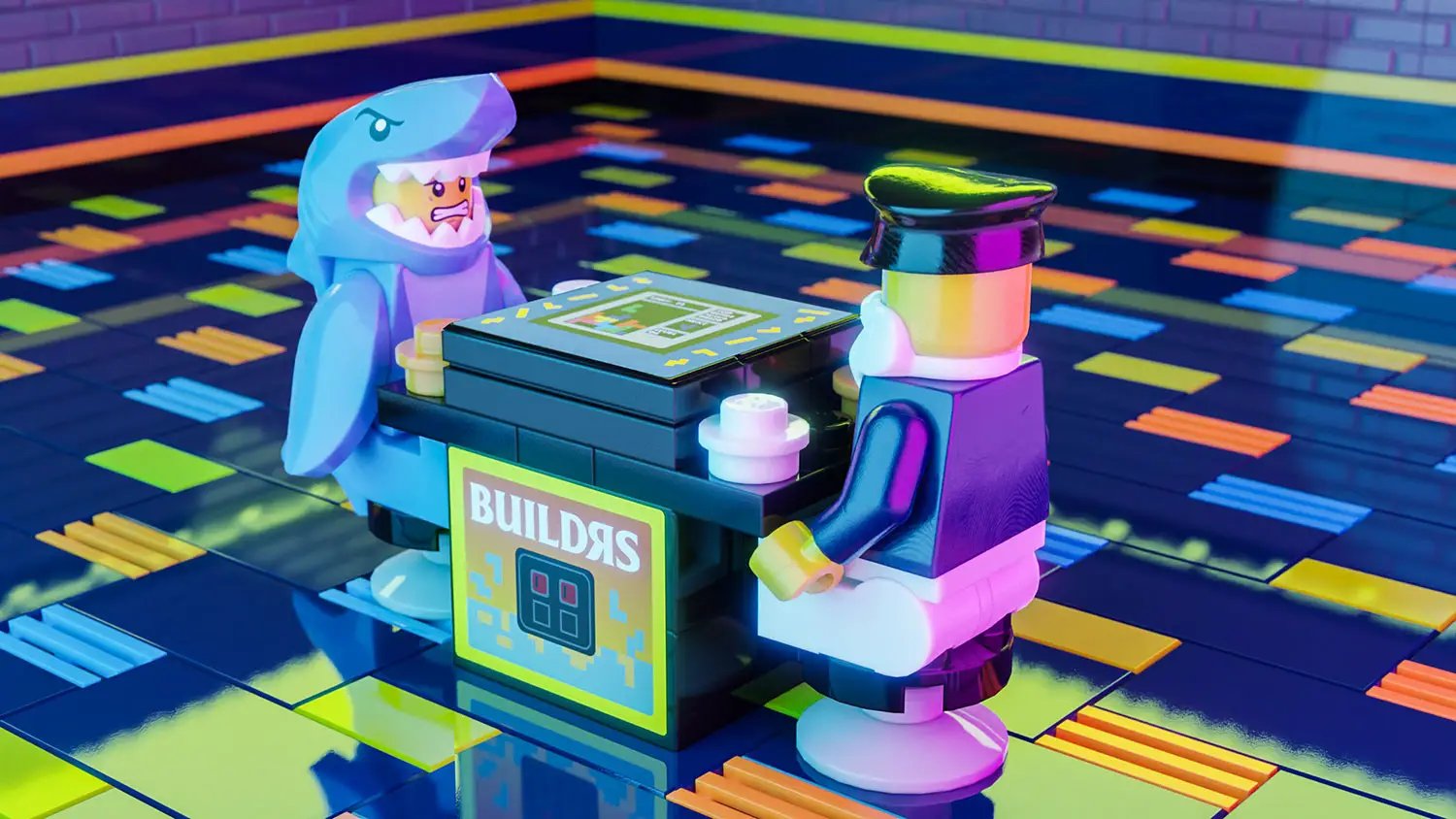 Buildᴙs 2-Player Classic Arcade made using LEGO parts - B3 Customs by B3 Customs