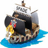 Spade Pirates Ship model kit from the Bandai Grand Ship Collection, featuring detailed Spade Pirates ship from One Piece.
