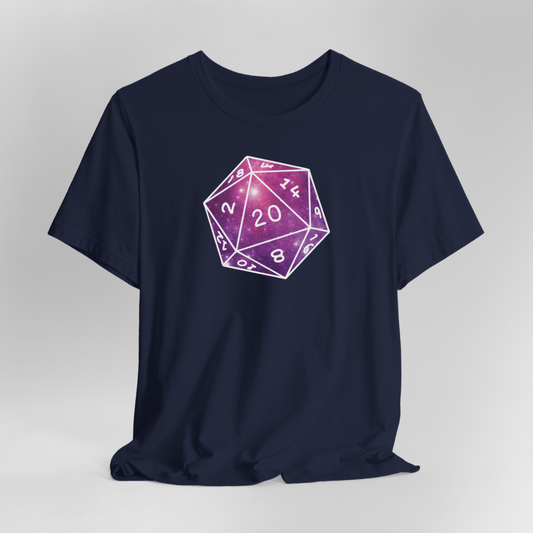 Stars Nebula D20 Dice Shirt
