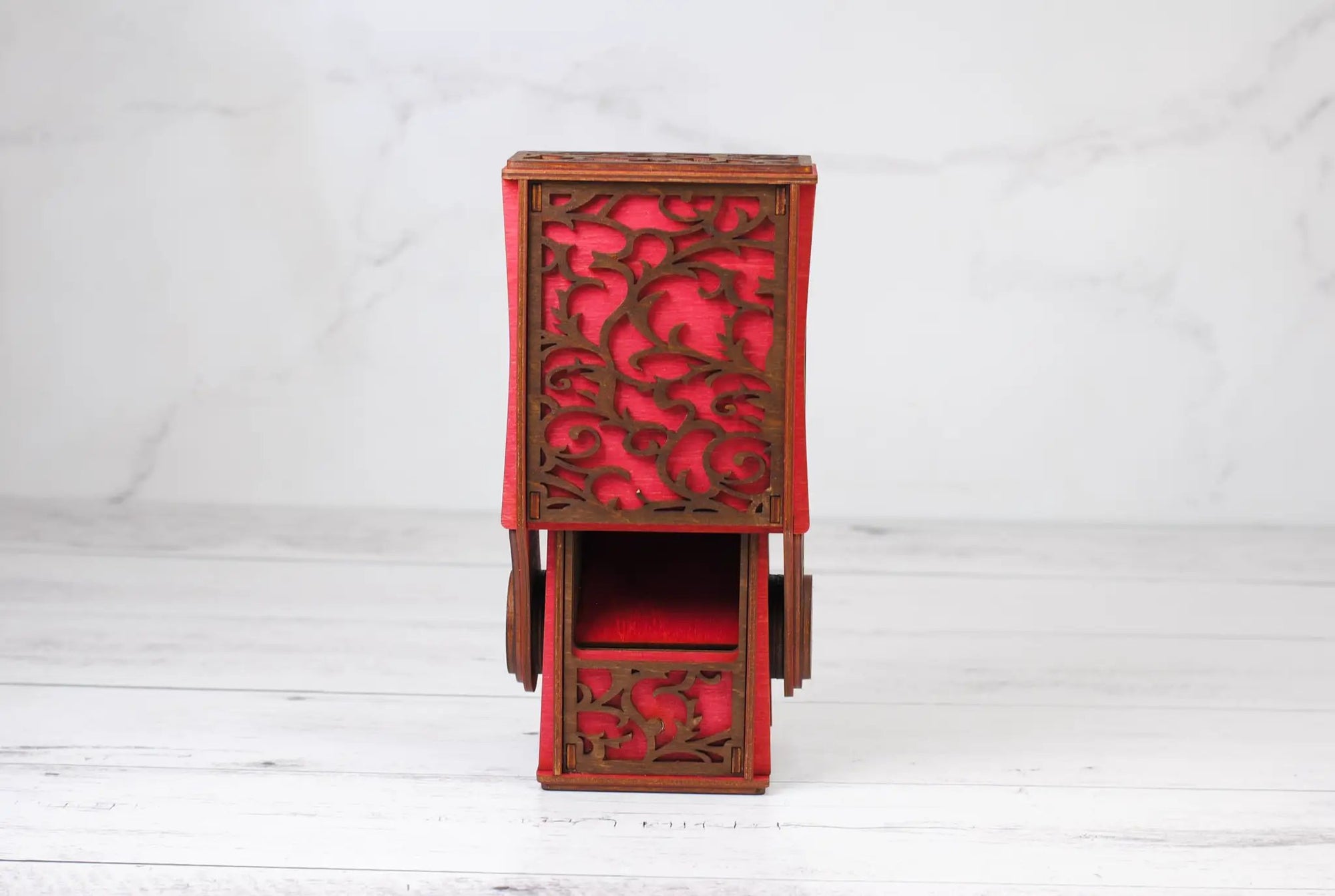 Black Talon & Claw collapsible dice tower with open sides and foldable design for tabletop gaming.