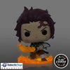 Glow Chase Tanjiro Funko Pop! Animation Demon Slayer figure from Galactic Toys Exclusive, featuring vibrant glow effects.