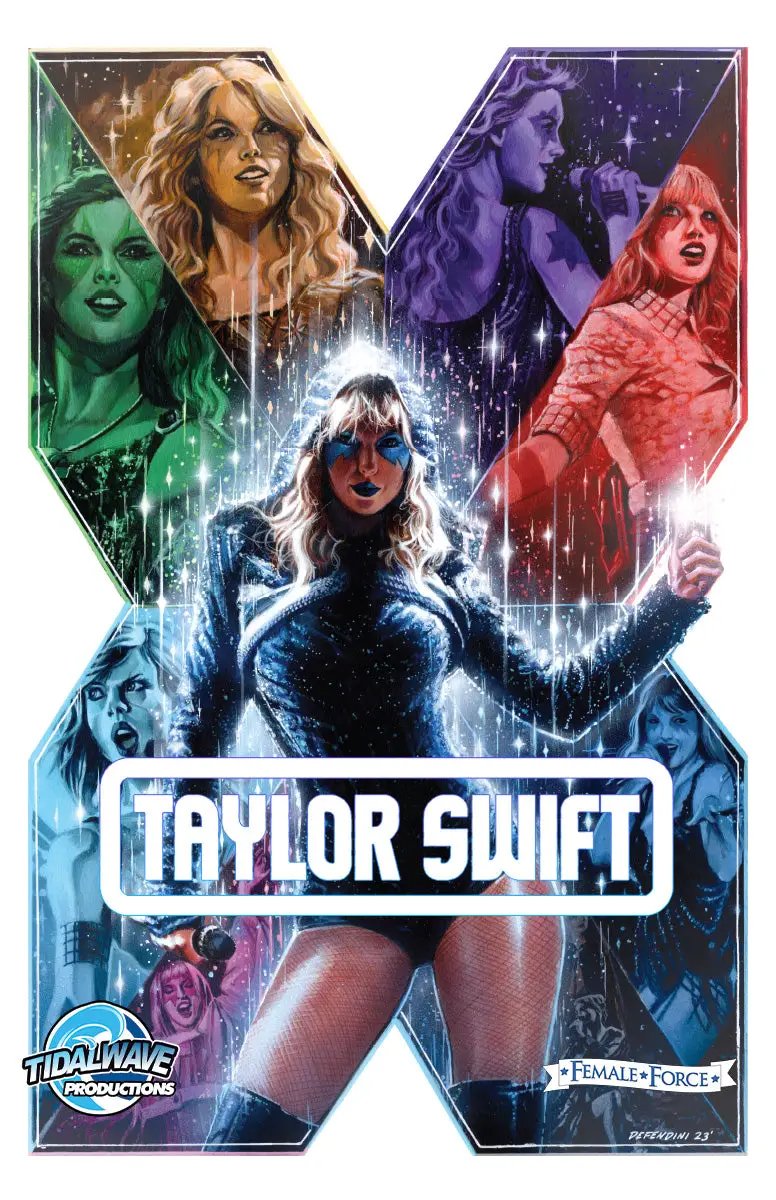 FEMALE FORCE TAYLOR SWIFT UNKNOWN COMICS STEVEN DEFENDINI EXCLUSIVE X VAR (03/27/2024) by Unknown Comic Books