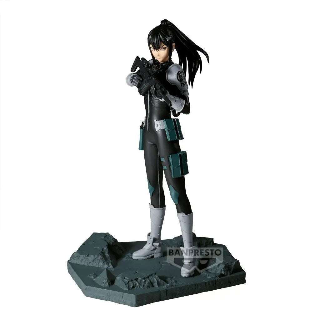 Mina Ashiro figure from Banpresto, detailed anime character collectible with vibrant colors and dynamic pose.