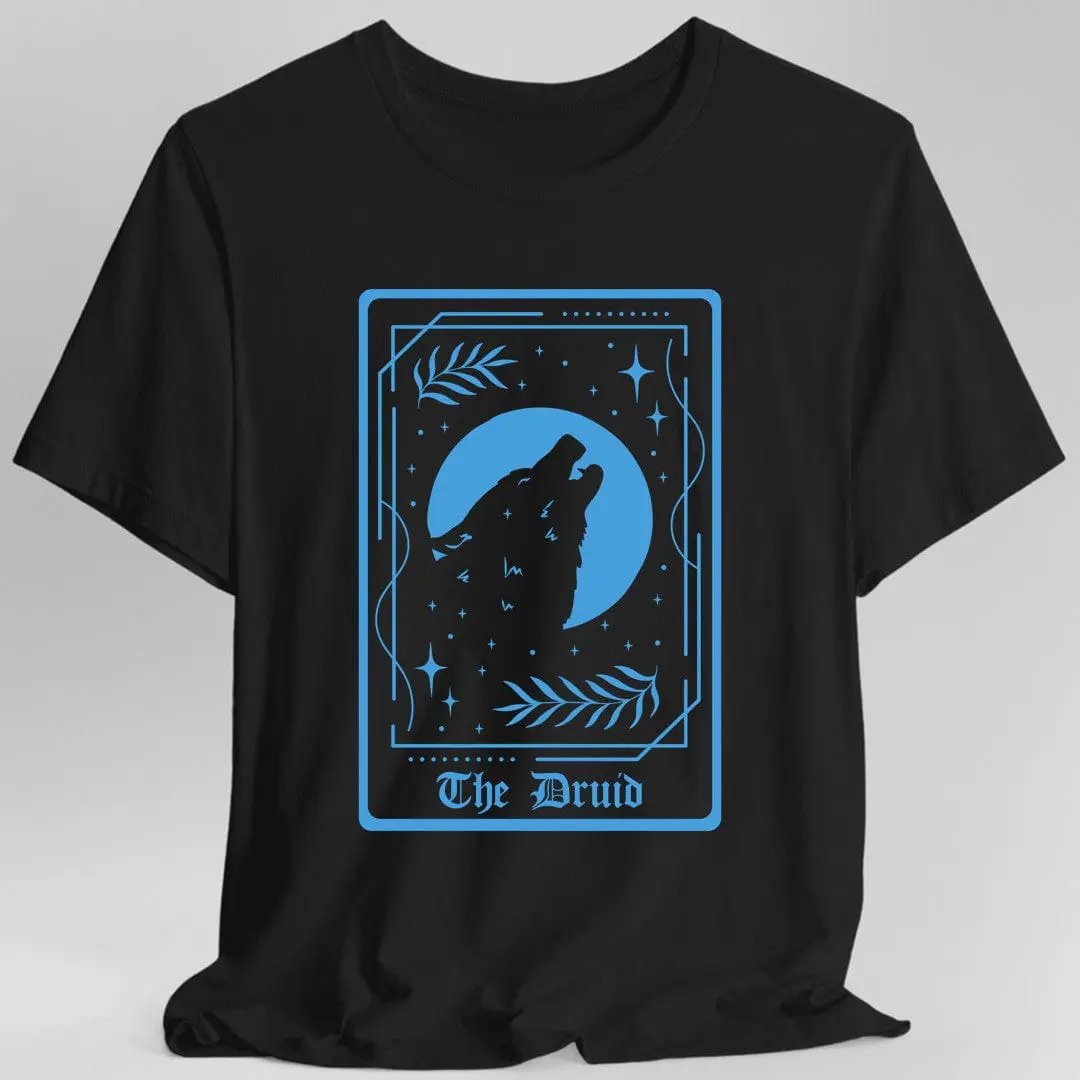 The Druid Tarot Card T-Shirt by Sunburst RPG