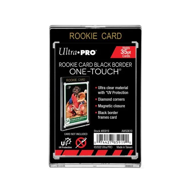 Black UV ONE-TOUCH Magnetic Holder from THE MIGHTY HOBBY SHOP with sleek frame, designed for securely holding small items.