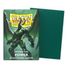 Japanese size Power Matte Dual Sleeves accessory in a box, designed for card protection and storage by THE MIGHTY HOBBY SHOP.