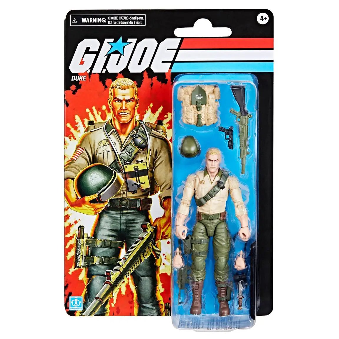 Hasbro G.I. Joe Classified Series Duke 6-inch action figure with detailed military uniform and accessories.