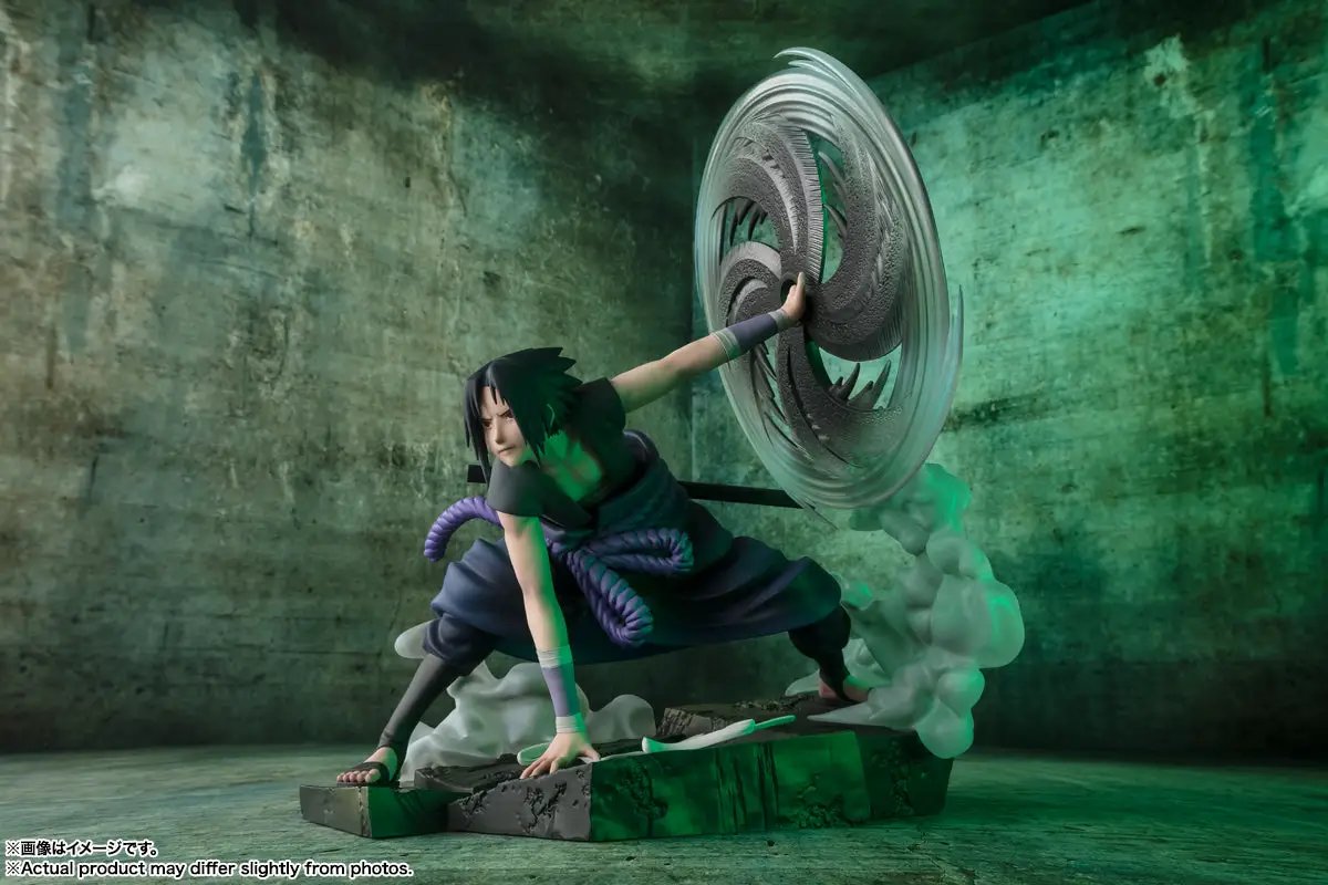 Naruto Shippuden Sasuke Uchiha Figuarts ZERO action figure from THE MIGHTY HOBBY SHOP, featuring the Mangekyo Sharingan Ver.