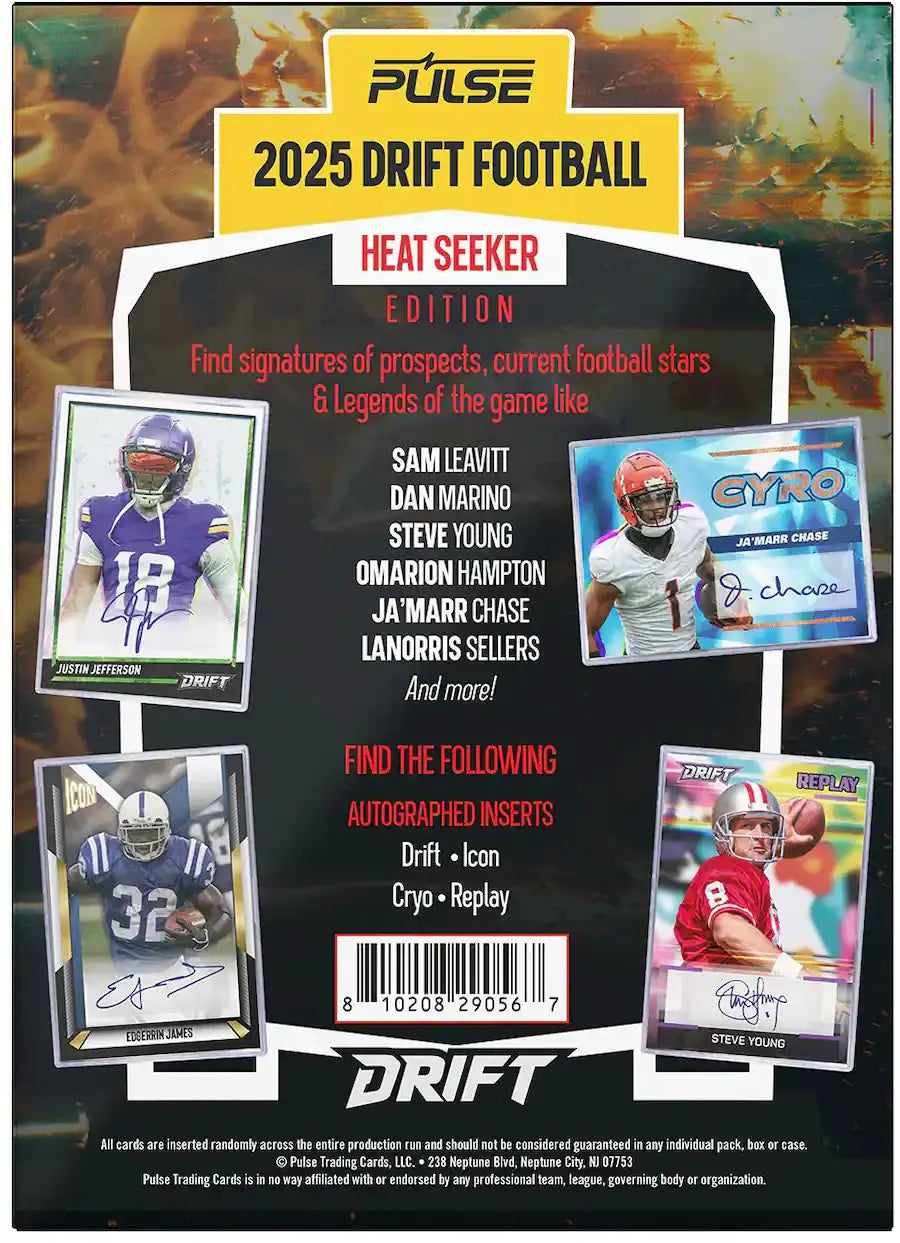 2025 Pulse Drift Football Heat Seeker Edition by THE MIGHTY HOBBY SHOP, close-up of the innovative drift football with heat-seeking design.