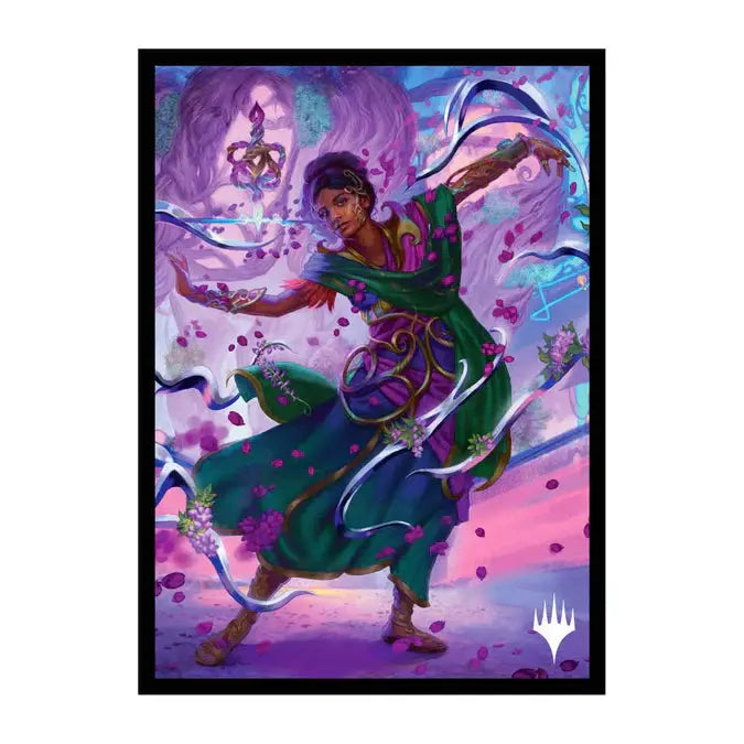 Aetherdrift Avishkar Commander Magic: The Gathering deck protector sleeves, 100-count, featuring vibrant artwork and card protection.