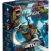 Teenage Mutant Ninja Turtles art sleeves for Magic: The Gathering featuring heroes in a half shell design, designed for trading card protection.
