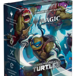 Teenage Mutant Ninja Turtles art sleeves for Magic: The Gathering featuring heroes in a half shell design, designed for trading card protection.