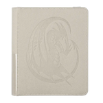 Ashen white Card Codex Portfolio 160 by THE MIGHTY HOBBY SHOP, featuring a sleek, compact storage case for trading cards.