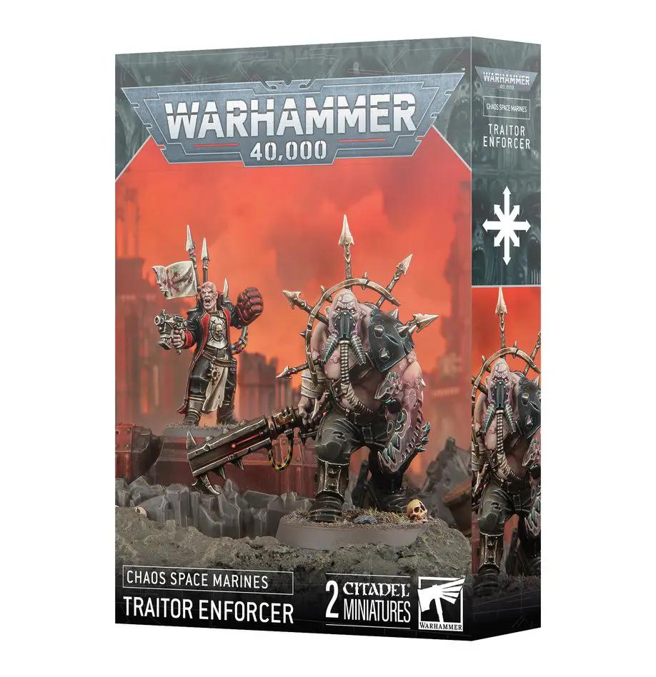 Chaos Space Marines Traitor Enforcer miniature from The Mighty Hobby Shop, detailed model for tabletop gaming and collection.