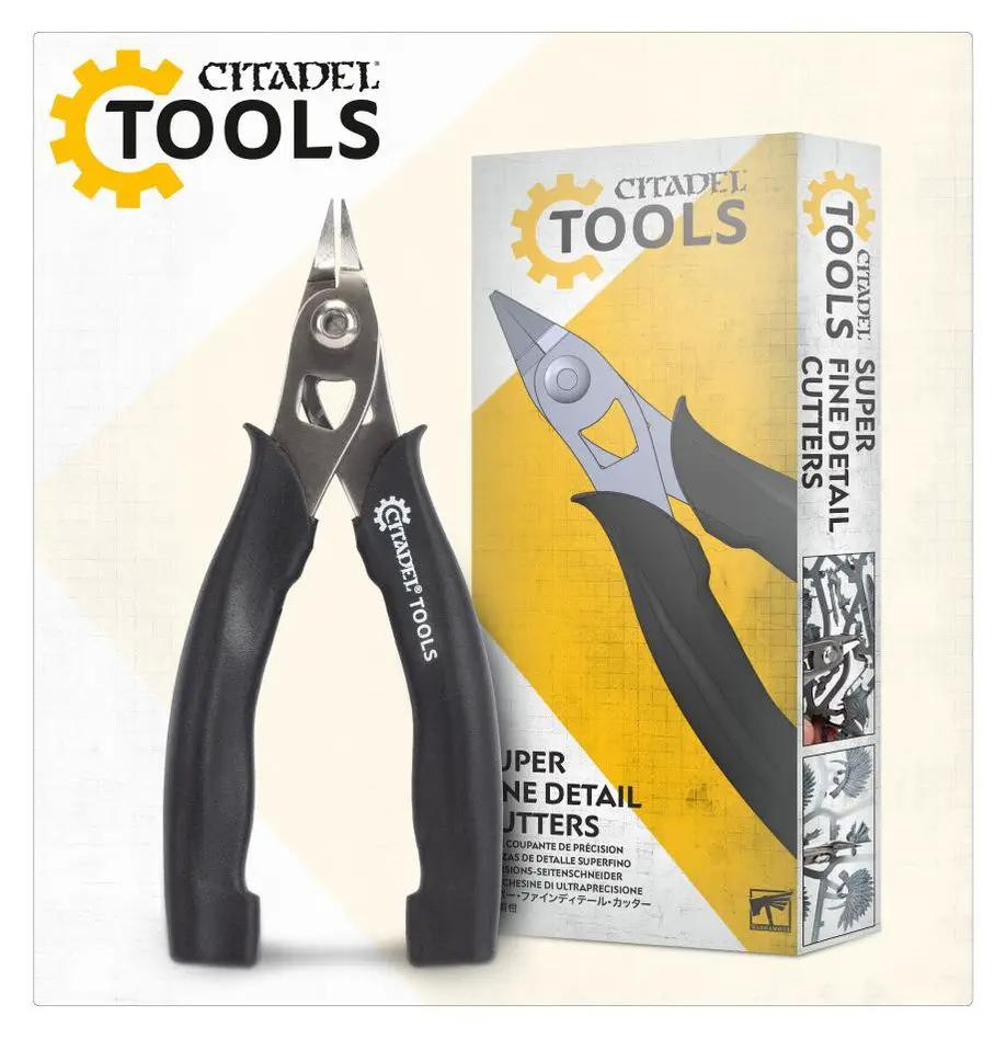 Super fine detail cutters from Citadel Tools for precise hobby and model trimming, shown with sharp, finely pointed blades.