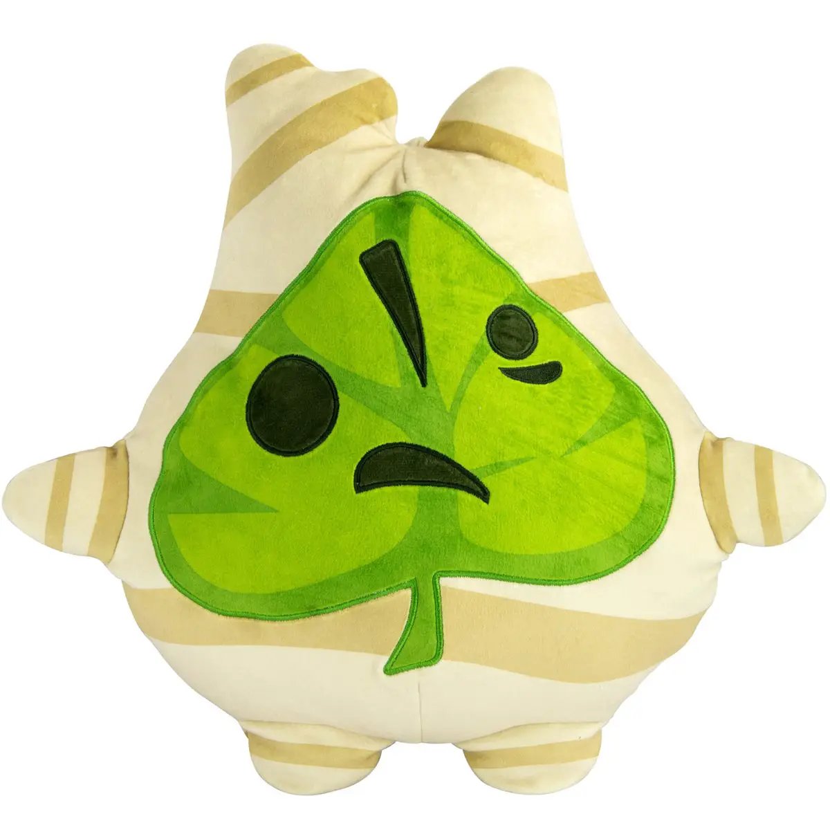 Large 15-inch Korok plush from The Legend of Zelda, soft and cuddly, featuring detailed green foliage design.