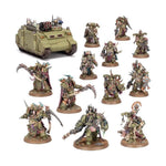 Death Guard Combat Patrol miniatures set from Warhammer 40K, featuring detailed Chaos Space Marines and plague-themed models.