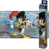 Disney Lorcana playmat featuring Donald Duck, vibrant design with colorful Disney character artwork on a soft fabric surface.