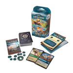 Disney Lorcana trading card game Azurite Sea, Emerald and Sapphire single-player deck, featuring colorful card illustrations.