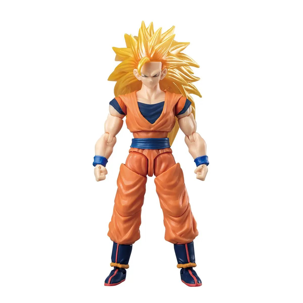 5-inch Dragon Ball Super Son Goku Super Saiyan 3 action figure by THE MIGHTY HOBBY SHOP, detailed pose and vibrant colors