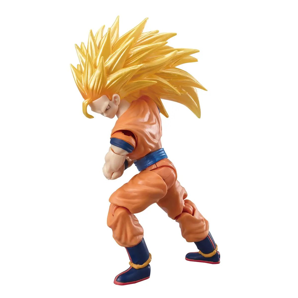 Dragon Ball Super Evolve Super Saiyan 3 Son Goku action figure by THE MIGHTY HOBBY SHOP, 5-inch figure with detailed Saiyan armor and hair