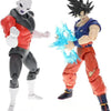 Goku Ultra Instinct Sign and Jiren action figures from Dragon Ball Super Battle Pack, 6.5-inch figures, detailed and dynamic poses