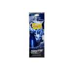 Clear sealable Dragon Shield sleeves with perfect fit, designed for trading cards, shown in a close-up image