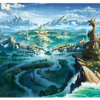 Dragon Shield Grand Archive Baidi Oathsworn Palace TCG playmat featuring detailed artwork and vibrant colors for card gaming.
