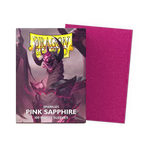 Pink Sapphire matte dragon shield sleeves with sparkles, designed for collectible cards, by THE MIGHTY HOBBY SHOP.