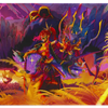 Dragon Shield: The Fallen TCG playmat featuring dark, mythic dragon artwork designed for collectible card game players.
