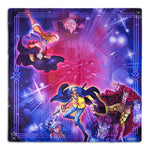 Two players' cloth playmat featuring three captain characters from Dueling Guard: Three Captains by THE MIGHTY HOBBY SHOP.