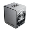 Fallout Brotherhood of Steel Alcove Flip Deck Box for tabletop gaming, featuring metal design and secure flip lid.