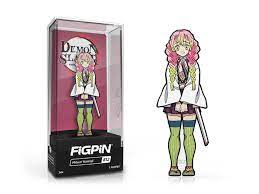 FiGPiN Demon Slayer Mitsuri Kanroji 812 collectible figure with detailed design and vibrant colors on a plain background.