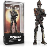 FiGPiN The Mandalorian IG-11 collectible enamel pin from THE MIGHTY HOBBY SHOP, featuring detailed design of the Star Wars character.