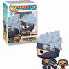 Kakashi Hatake with Pakkun plush toy from THE MIGHTY HOBBY SHOP, featuring detailed ninja character and small dog companion.