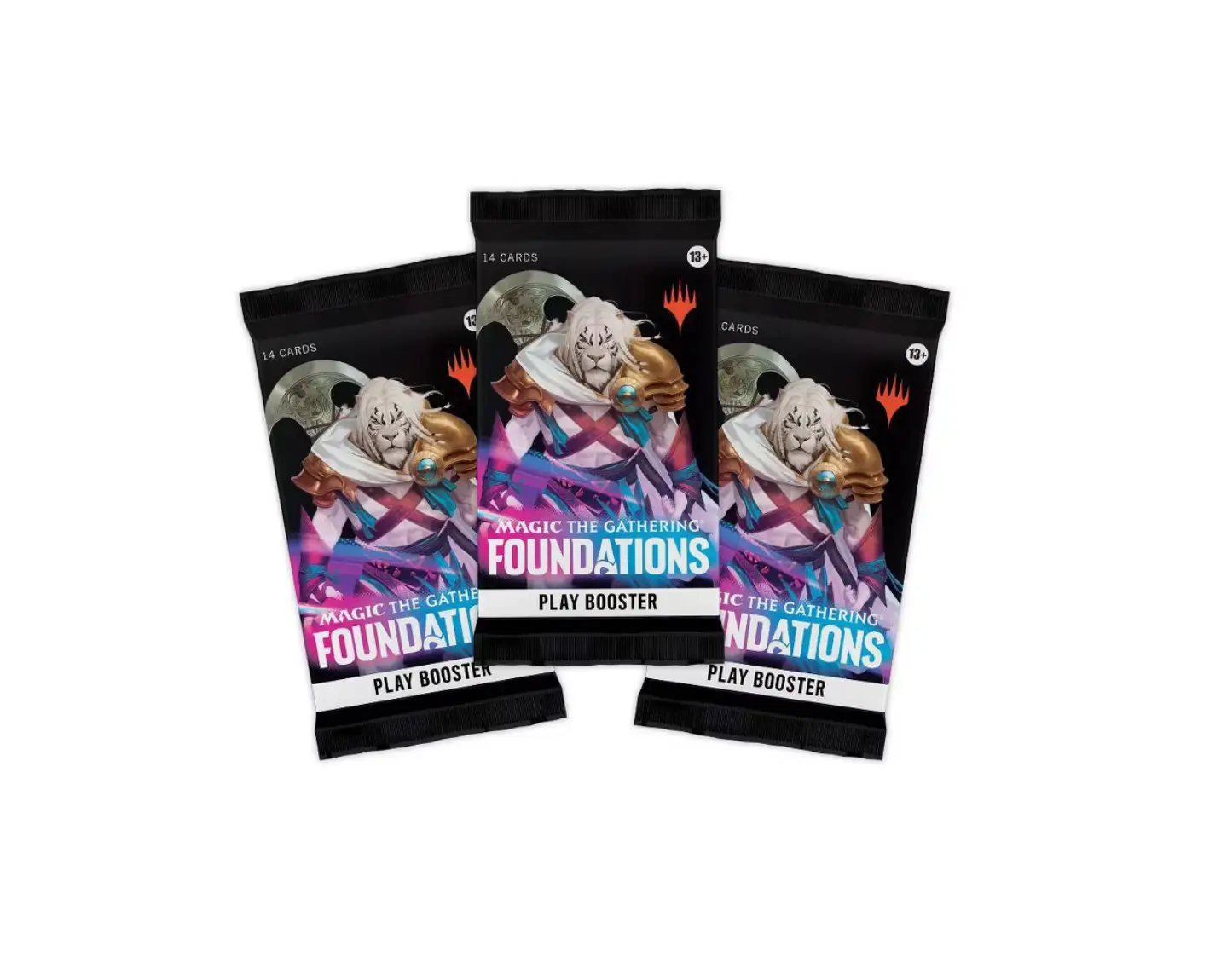 Magic: The Gathering Foundations Starter Collection box with colorful cards and accessories for beginner players.