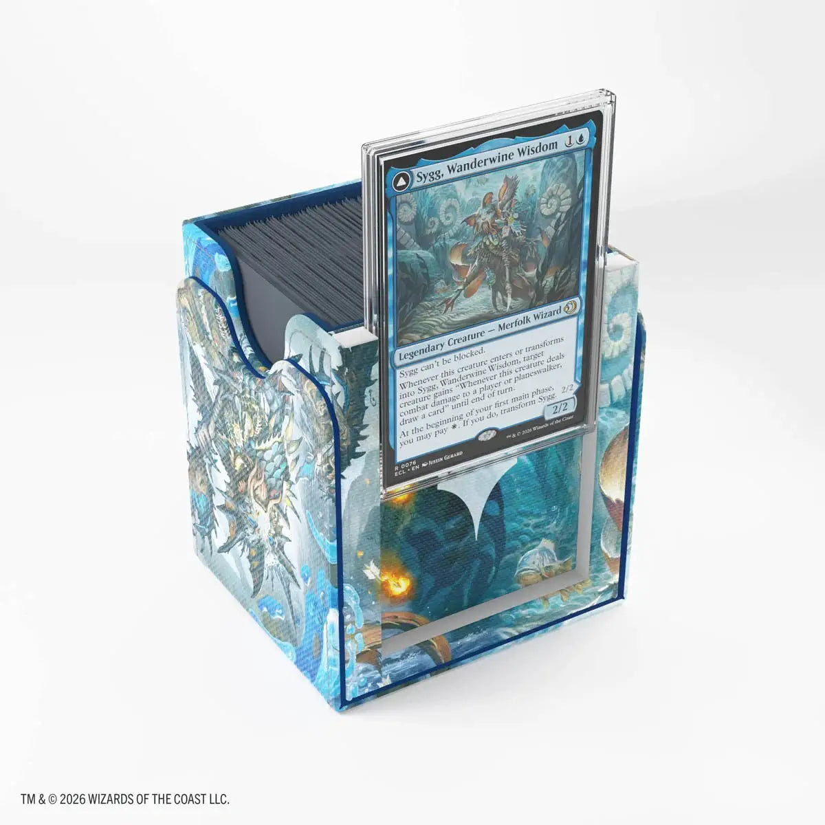 Merfolk character from Magic: The Gathering Squire Plus 100+ XL deck, featuring detailed artwork and vibrant colors.