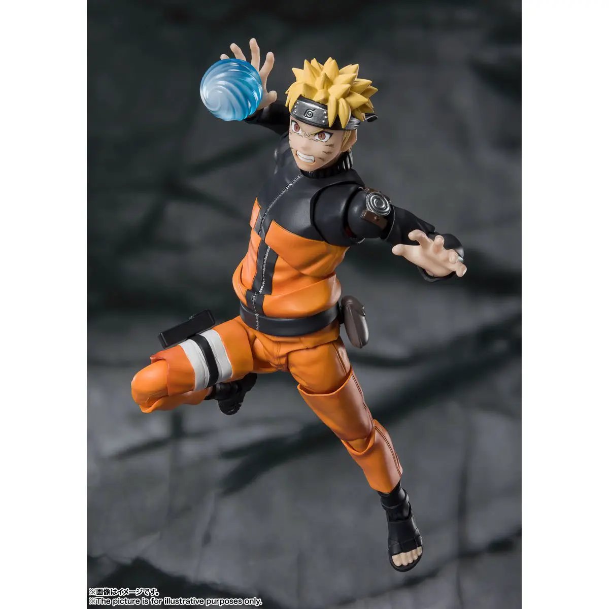 Naruto Shippuden Naruto Uzumaki S.H.Figuarts action figure from THE MIGHTY HOBBY SHOP, detailed with ninja attire and dynamic pose.