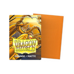 Flat image of an orange matte Japanese-sized sleeves box from THE MIGHTY HOBBY SHOP, showing the product packaging.